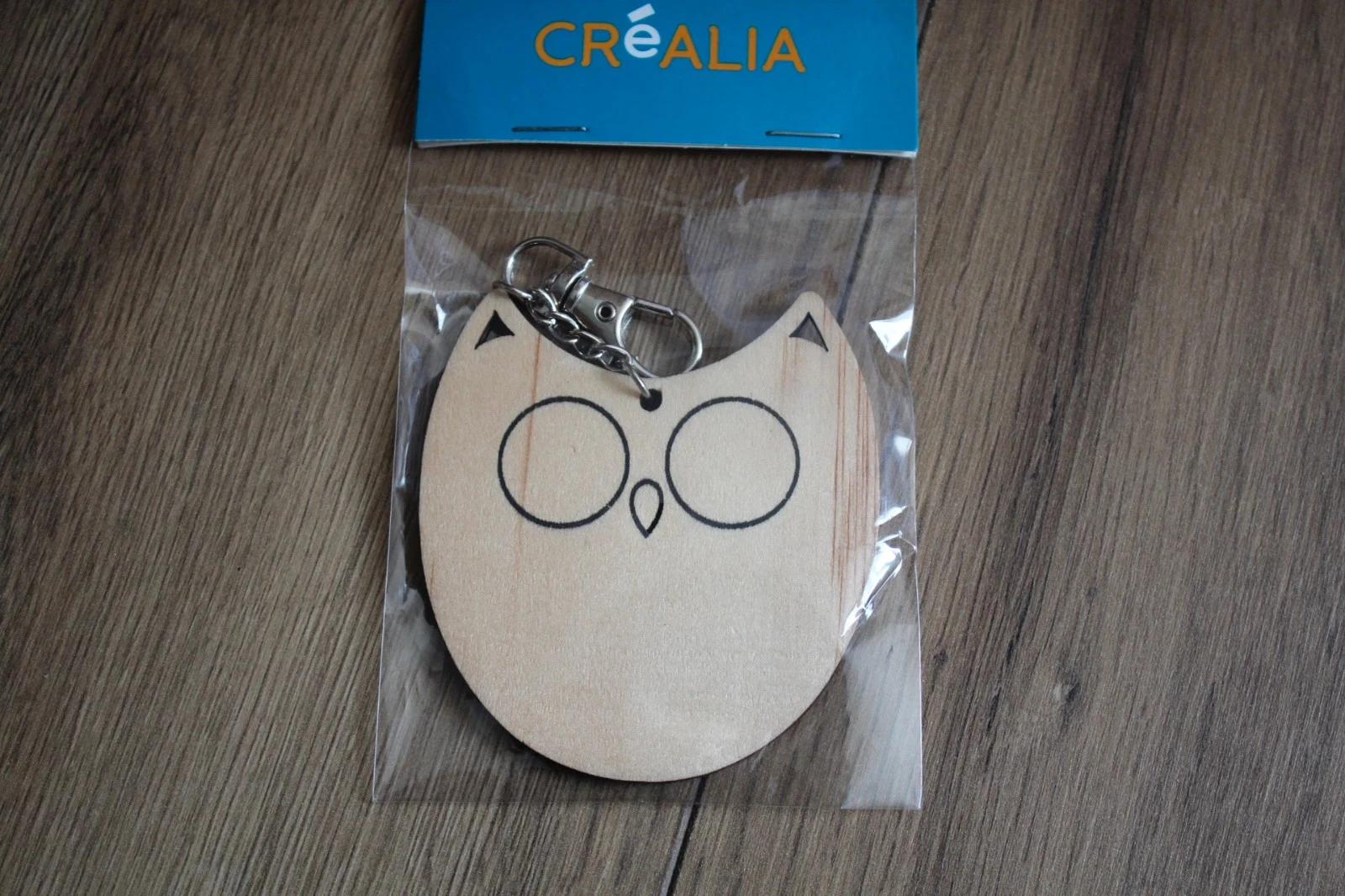 Personaliseerbare houten Uil sleutelhanger – photo 2